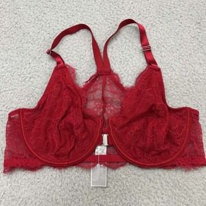 Modern Movements Bra 38C Racerback F62BM430 Lace Front Close